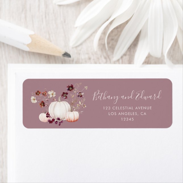 Elegant Fall Floral Pumpkin Wedding (Insitu)