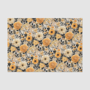 Elegant Fall Floral Tissue Paper