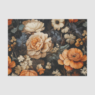 Elegant Fall Floral Tissue Paper