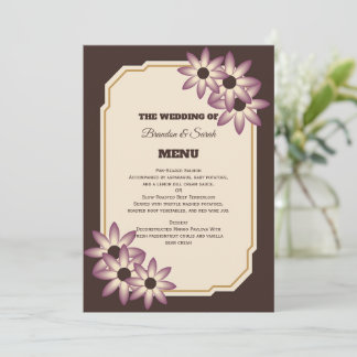 Elegant Fall Floral Wedding Invitation Template