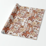 Elegant Fall floral wrapping paper<br><div class="desc">Elegant fall floral wrapping paper. Great for wrapping gifts,  and decorating for a fall baby shower or wedding</div>