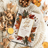 Elegant Fall in Love Golden Autumn Wedding