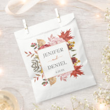 Elegant Fall Leaves Autumn Wedding 