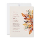Elegant Fall Leaves Autumn Wedding