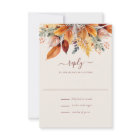 Elegant Fall Leaves Autumn Wedding