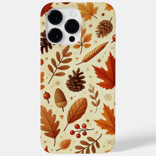Elegant Fall Pattern Case-Mate iPhone Case (Back)