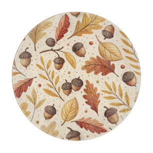 Elegant Fall Pattern Cutting Board