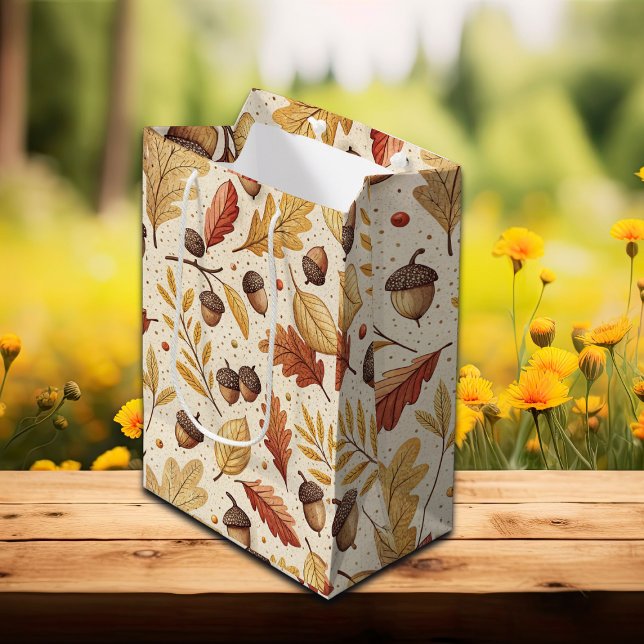Elegant Fall Pattern Medium Gift Bag (Creator Uploaded)