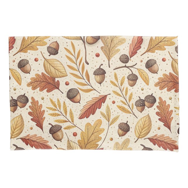 Elegant Fall Pattern Pillowcase (Front)