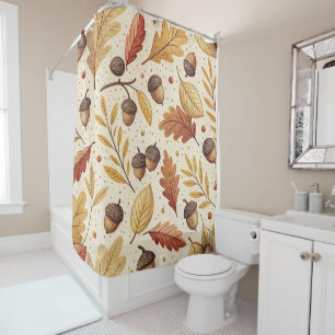 Elegant Fall Pattern Shower Curtain