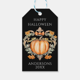 Elegant Fall Pumpkin Gift Tags