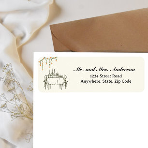 Elegant Fall Thanksgiving Return Address
