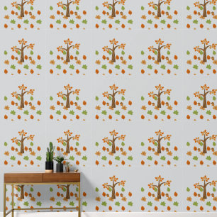 Elegant Fall Tree & Leaf Stylish Wallpaper