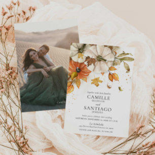 Elegant Fall Wedding Invitation