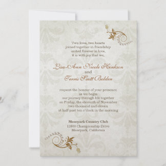 Elegant Fall Wedding Invitation 2b