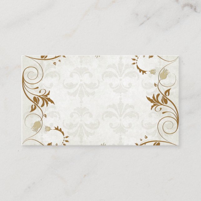 Elegant Fall Wedding Place Cards (Front)