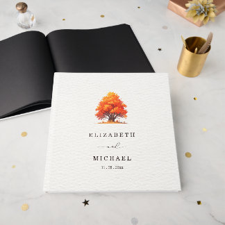 Elegant Fall Wedding Rustic Autumn Tree Wedding  Guest Book
