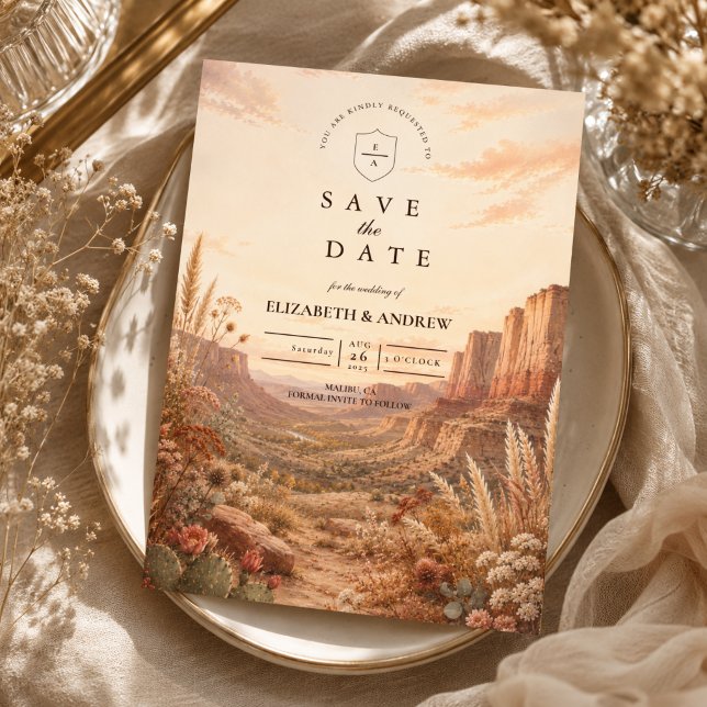 Elegant Fall Western Wedding Save The Date (Creator Uploaded)