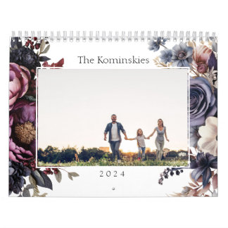 Elegant Family Floral Botanical Calendar