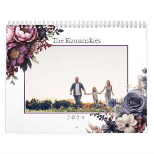 Elegant Family Floral Botanical Calendar