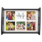 Elegant Family Monogram Custom Photo Collage