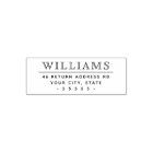Elegant family name and return address