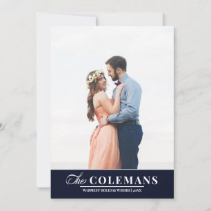 Elegant family name Blue   Holiday vertical photo