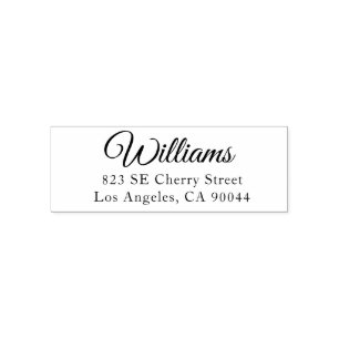 Elegant Family Name Return Address Self-inking Stamp