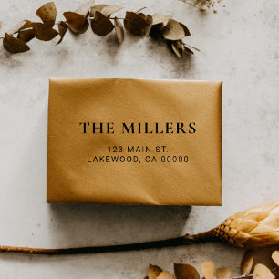 Elegant Family Name Self-inking Stamp