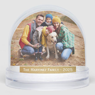 Elegant Family Photo Quotes Christmas  Snowglobe