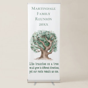 Elegant Family Tree Reunion Banner