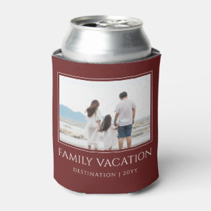 Elegant Family Vacation   Family Trip Photo Can Cooler