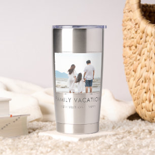 Elegant Family Vacation   Family Trip Photo Insulated Tumbler