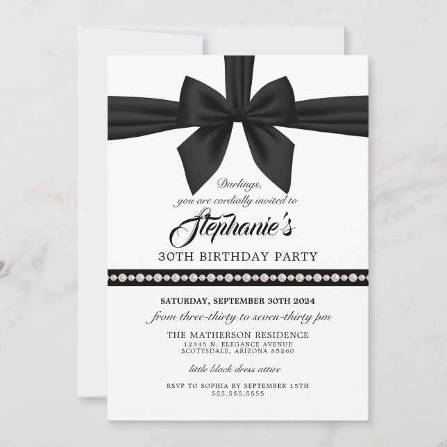Elegant Fancy Tiffany Birthday Invitation (Front)