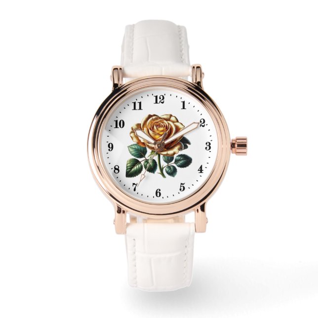 Elegant fantasy rose lovers  watch (Front)