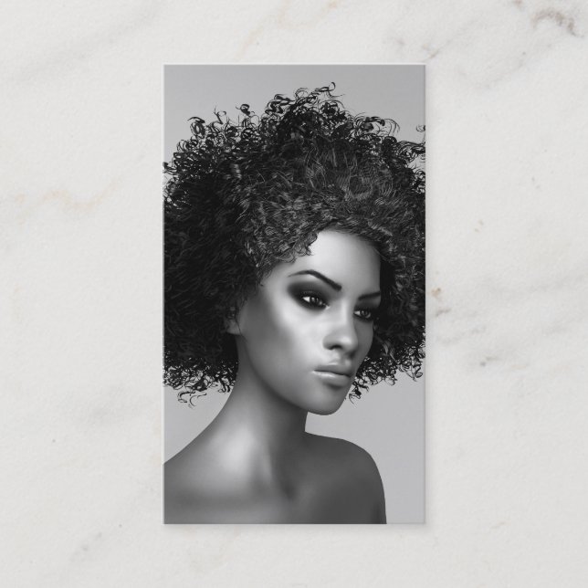 Elegant Fashion 3D Art Business Card (Front)