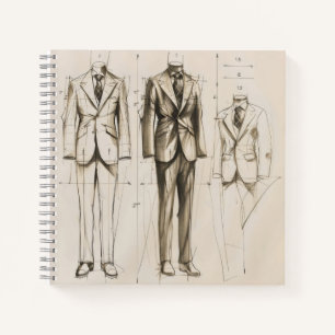 Elegant Fashion Sketch Notebook