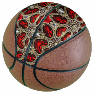 elegant fashion stylish gold ruby red burgundy basketball