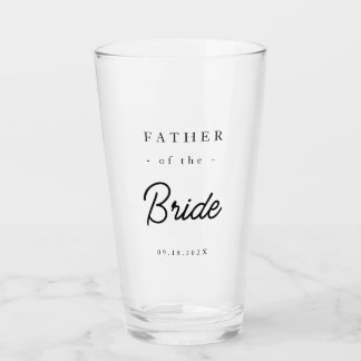 Elegant Father of the Bride Glass