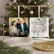Elegant Father of the Bride Photo Memory Keepsake