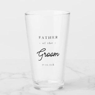 Elegant Father of the Groom Glass