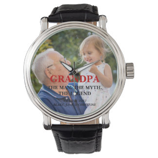 Elegant Father`s Day Photo Watch Gift