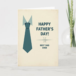 Elegant Fathers Day Attire Card