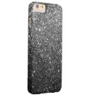 Elegant Faux Black Glitter Luxury