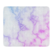 Elegant Faux Blue and Purple Marble