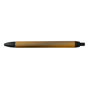 Elegant Faux Brushed Bronze Black Ink Pen