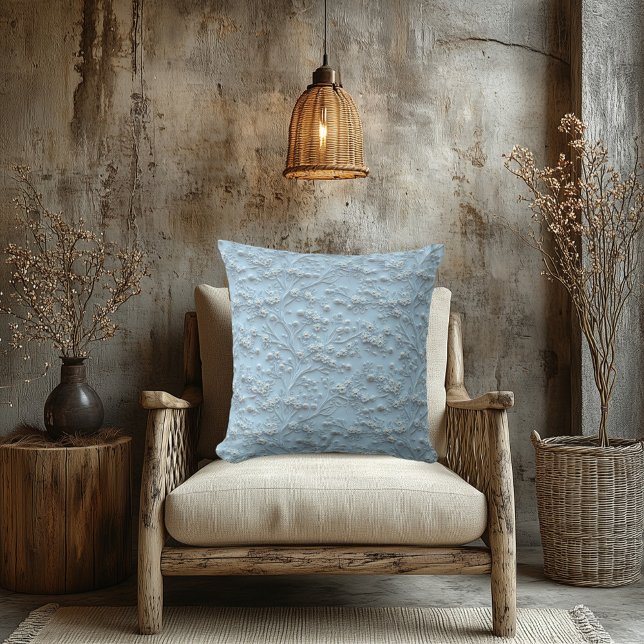 Elegant Faux Embroidered Floral – Luxurious Decor Cushion (Creator Uploaded)