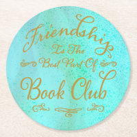 Elegant Faux Gold and Watercolor Book Club