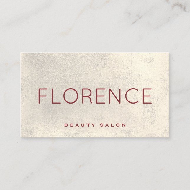 elegant faux gold foil business card (Front)