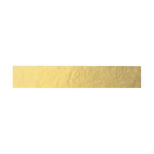 Elegant Faux Gold Foil Invitation Belly Band